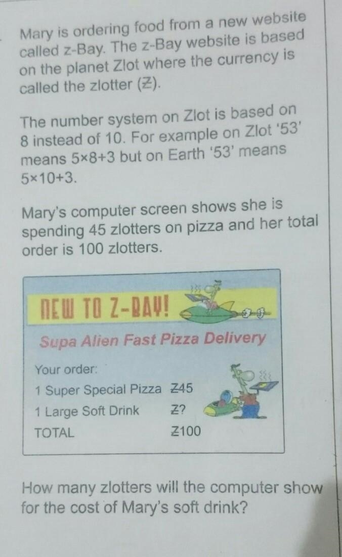 How many zlotters will the computer show for the cost of Mary's soft drink?​-example-1