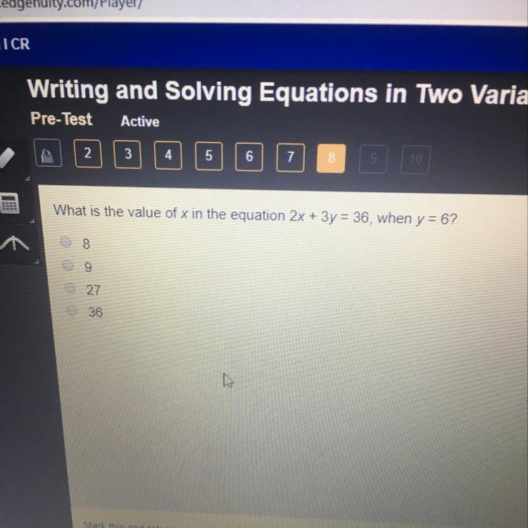 What is the value of x-example-1