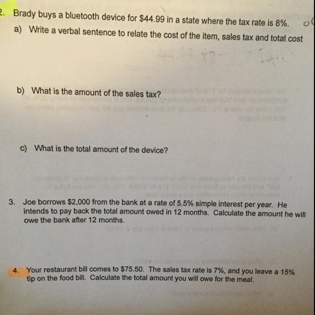 PLEASE HELP!!!!!!!! Just all of 2 and 4 PLEASE-example-1