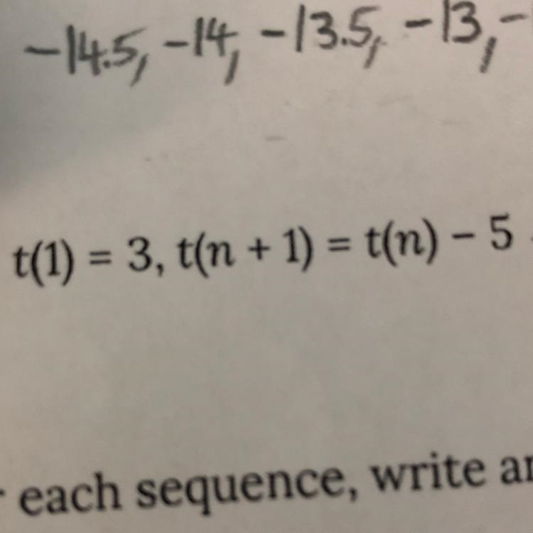 What are the first 6 terms for this arithmetic equation?-example-1