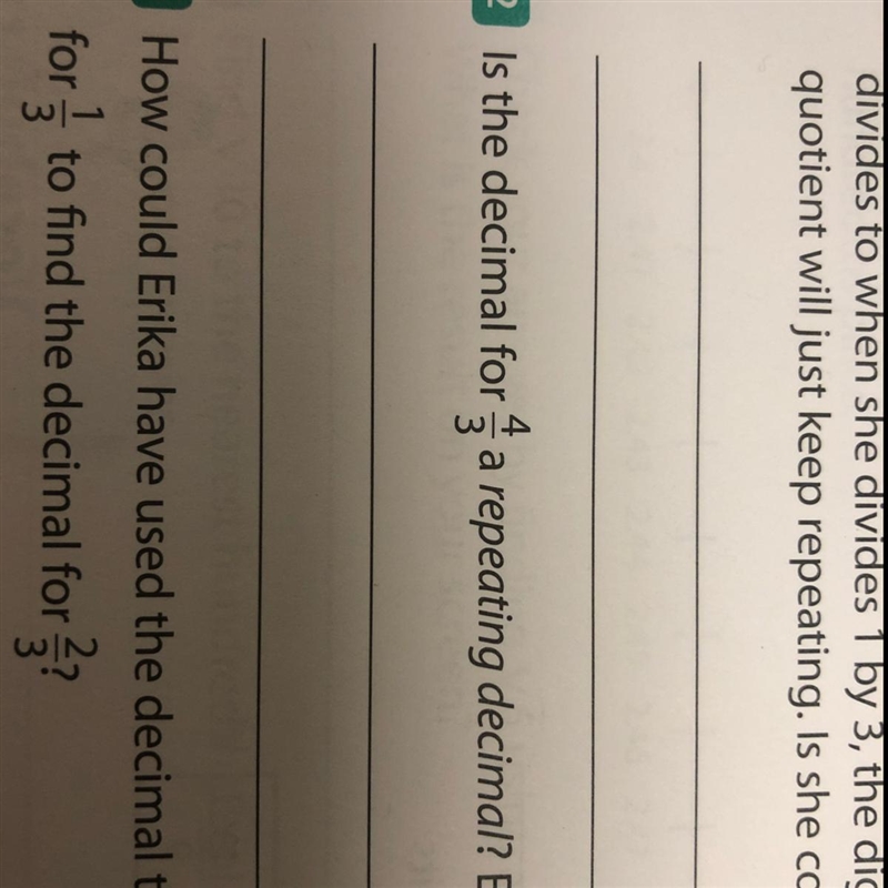 Is the decimal for 4/3 a repeating decimal?explain-example-1