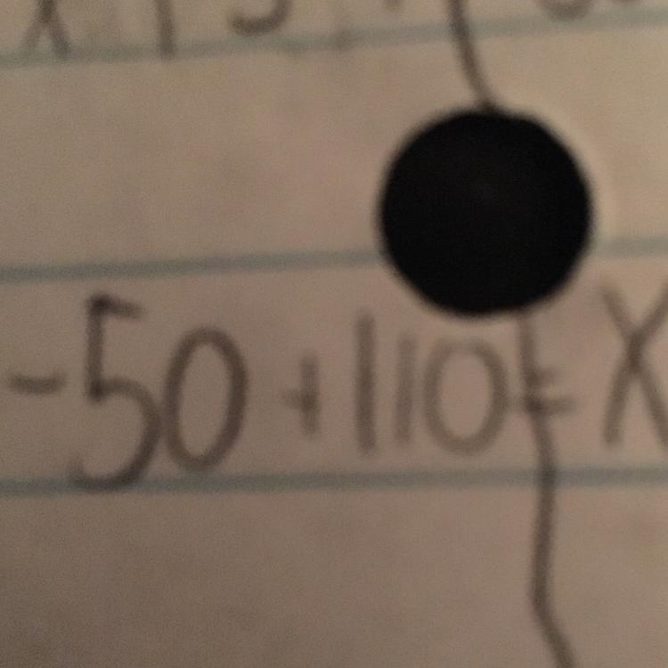 How do I rewrite -50+110=x-example-1