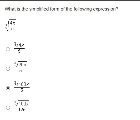 What is the simplified form of the following expression?-example-1