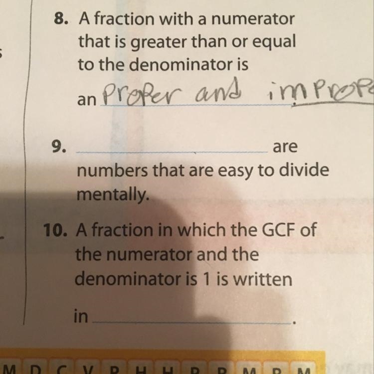 A fraction in which the GCF of the numerator and the denominator is 1 is written in-example-1