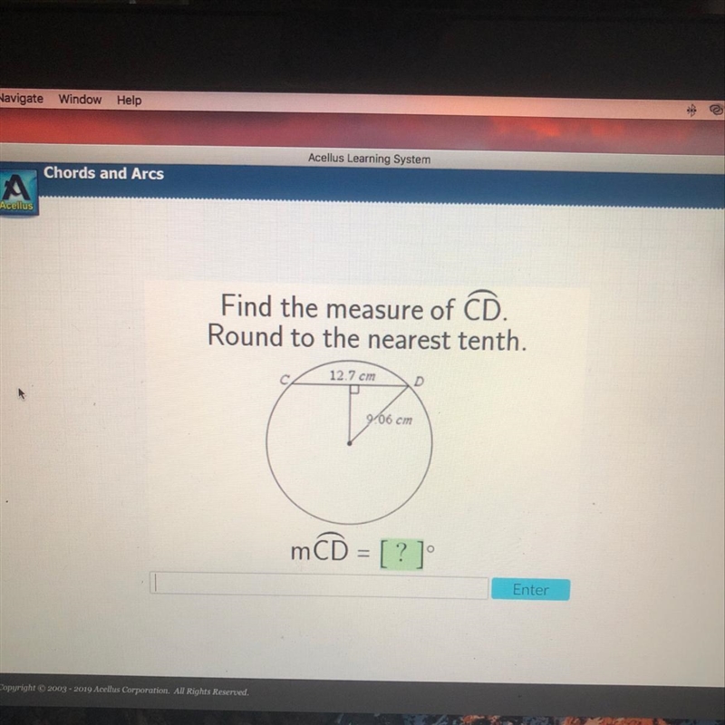 Find the measure of CD. Round to the nearest tenth. PLEASE HELP!!-example-1