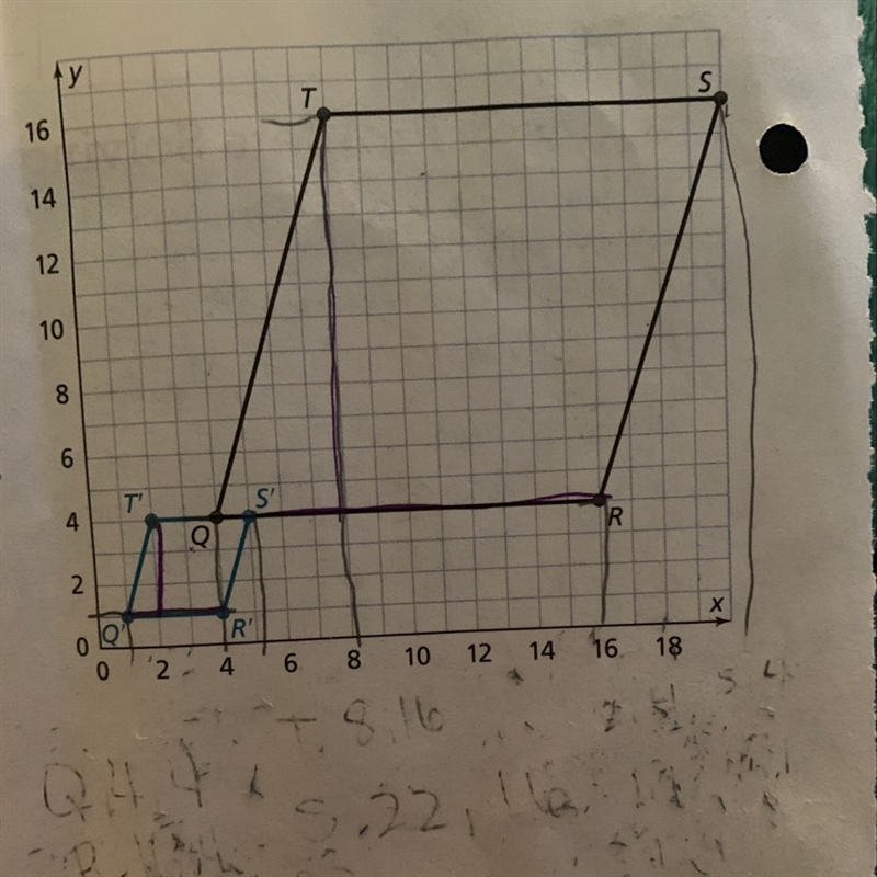 Find the area of each parallelogram. What is the relationship between the areas?-example-1