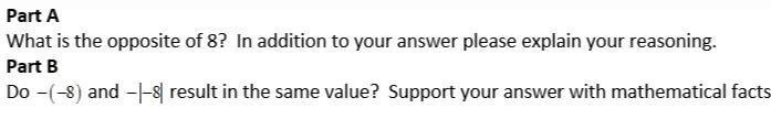 What is the opposite of 8 in addition to your answer please explain your reasoning-example-1