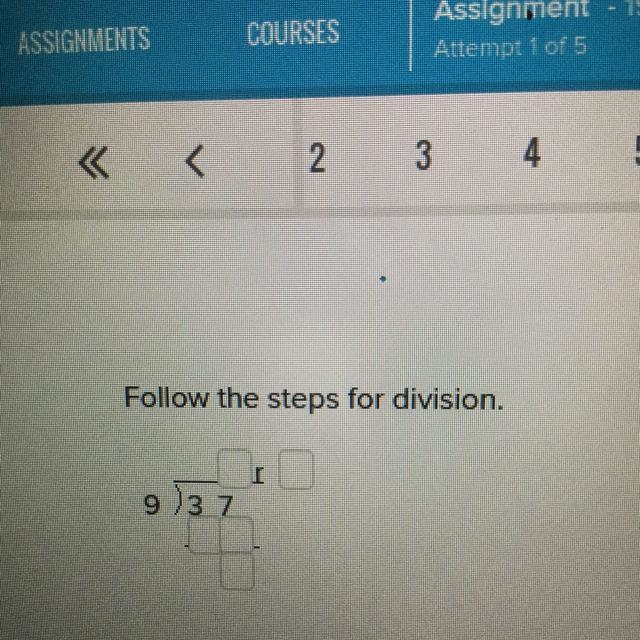 Follow the steps for division.-example-1