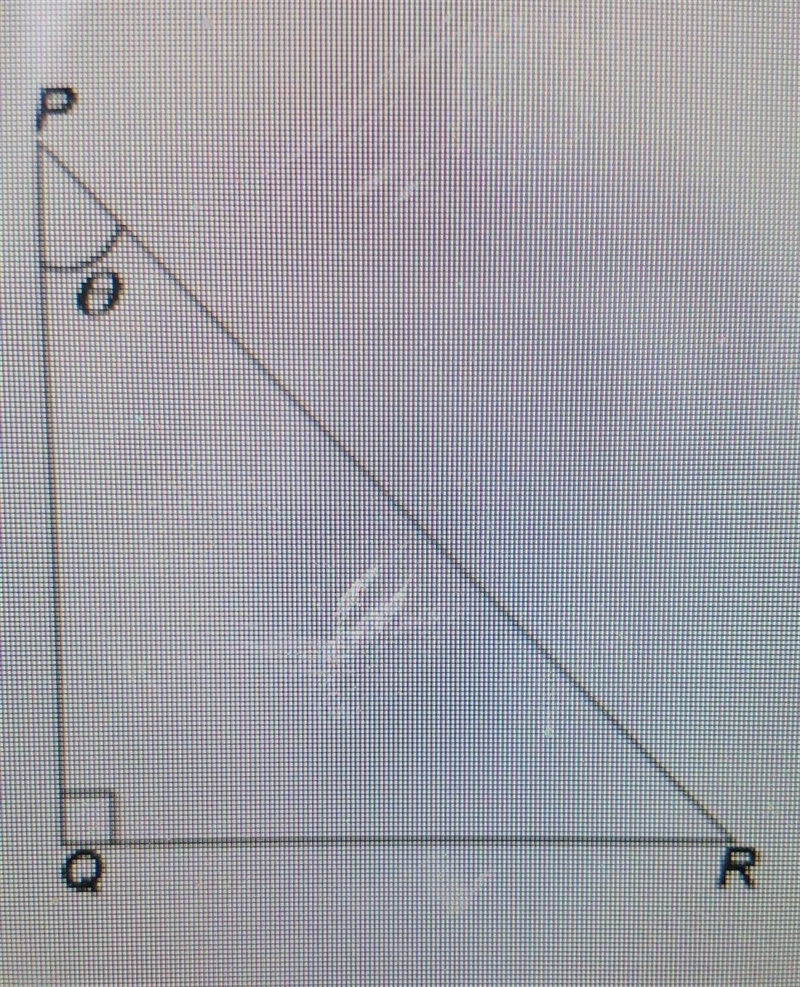 Find the values of the six trigonometric functions for angle Ѳ, when PQ=48 and QR-example-1