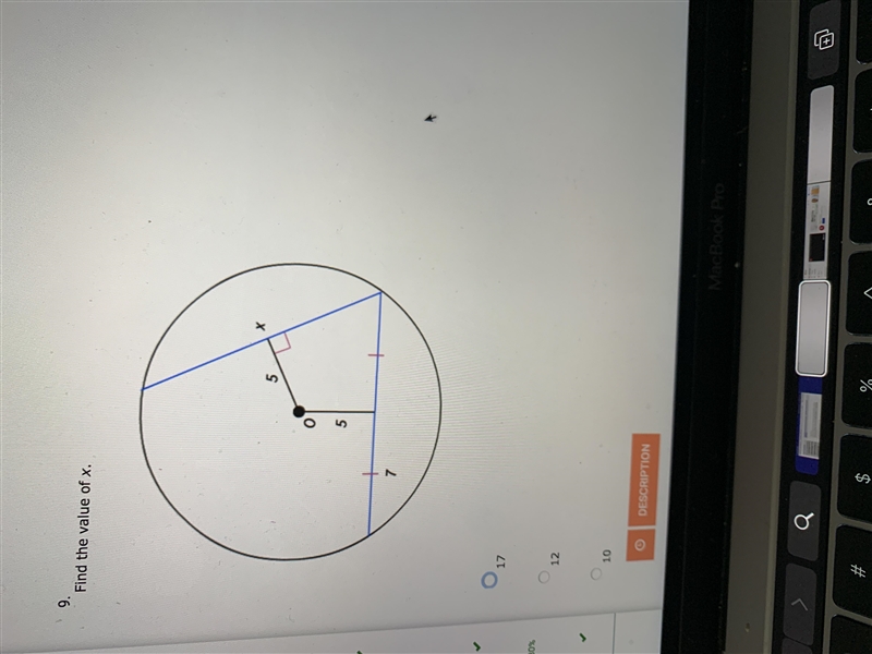 Find the value of x 17 12 10 14-example-1