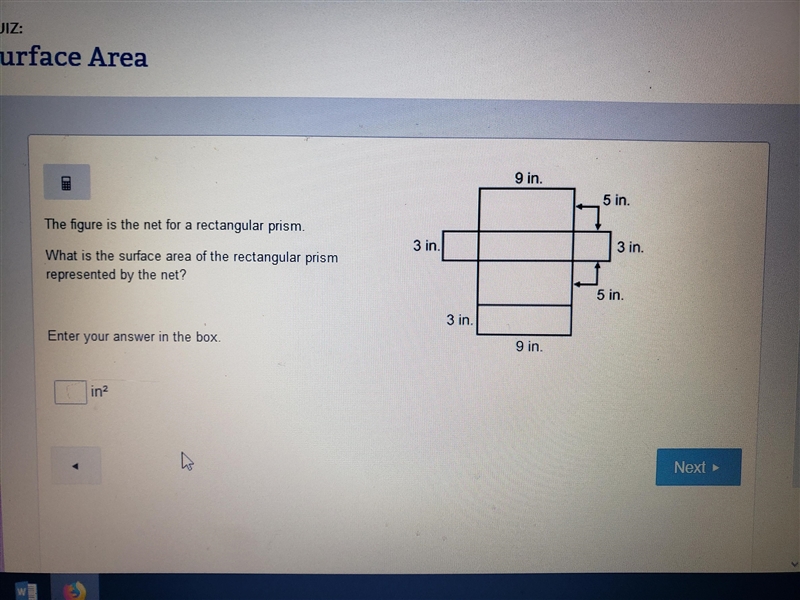 The figure is the net for a rectangular prism. What is the surface area of the rectangular-example-1