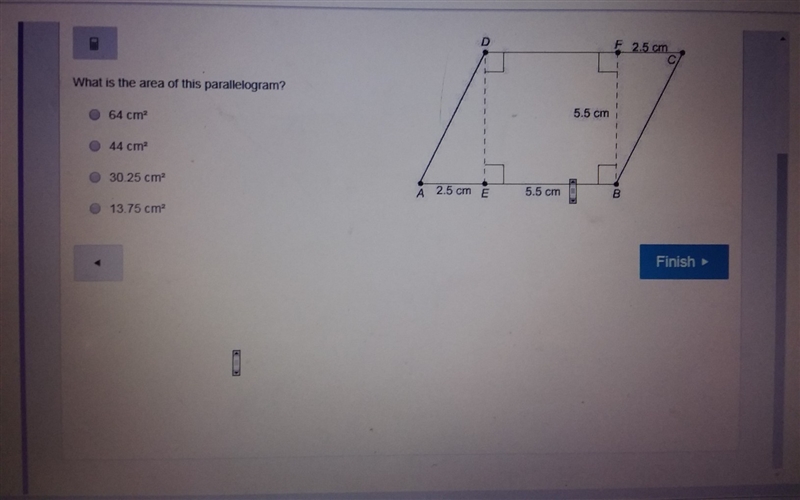 What is the area of this parallelogram​-example-1