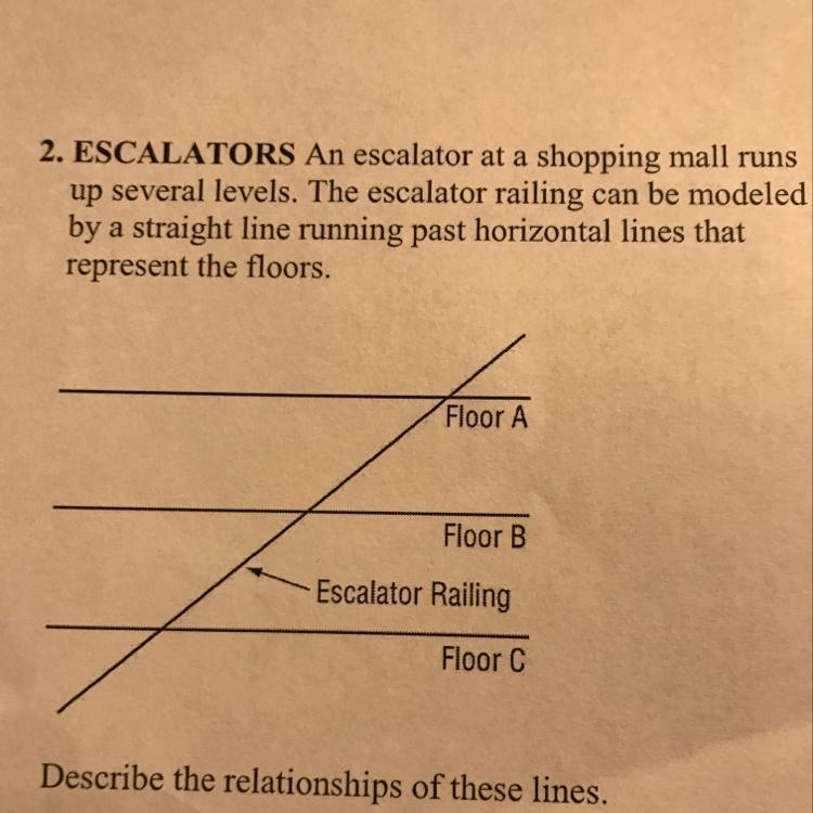 Describe the relationship of these lines-example-1