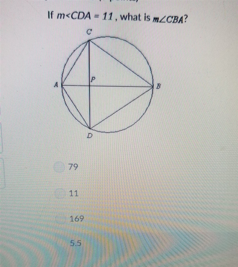 If mCDA = 11 , what is mCBA?-example-1