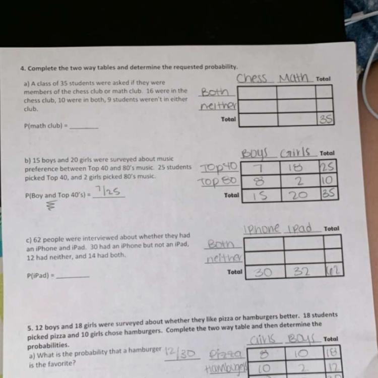 Need help with #4a) please?-example-1