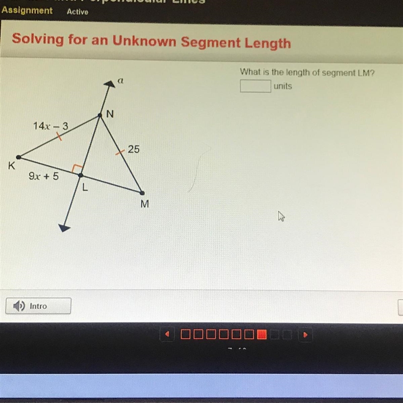 What is the length of segment LM-example-1