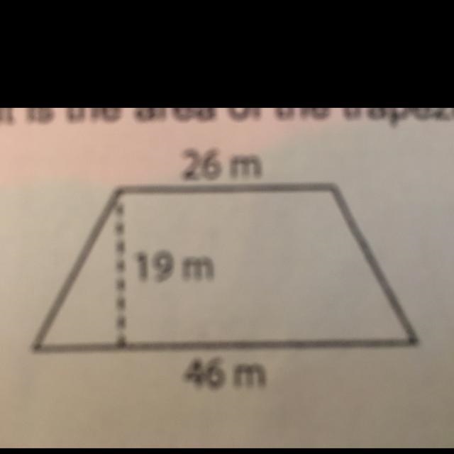 What is the area of the trapezoid below?-example-1