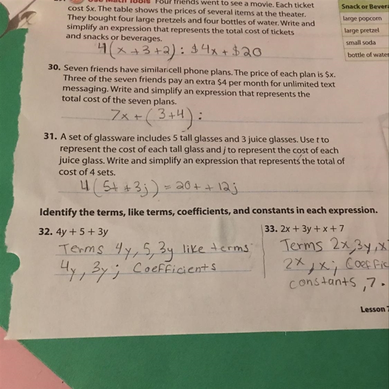 Need help on 32 I don’t know the coefficients and the constants-example-1