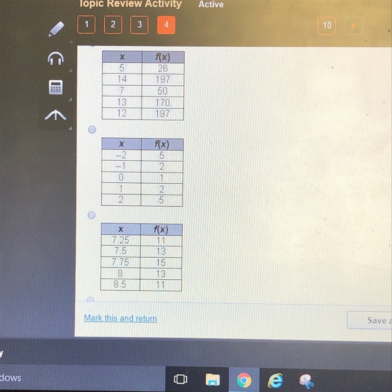 Which relation below represents a one to one function-example-1