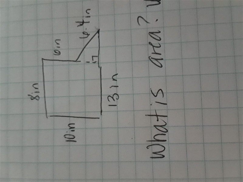 How did the answer be Area =90 in. Square-example-1