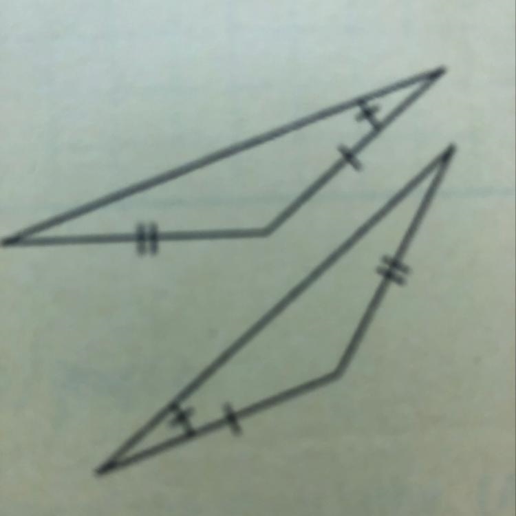 What is the triangle congruence property if it is congruent?-example-1