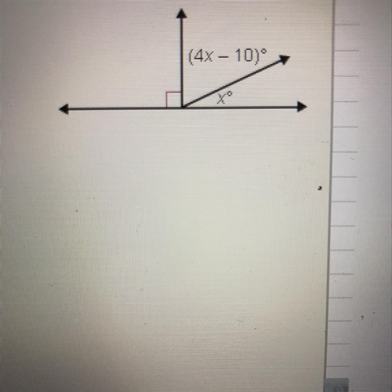 Find the value of x (4x-10)/(x)-example-1