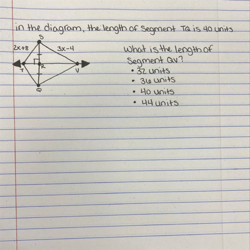 What is the length of segment QV-example-1