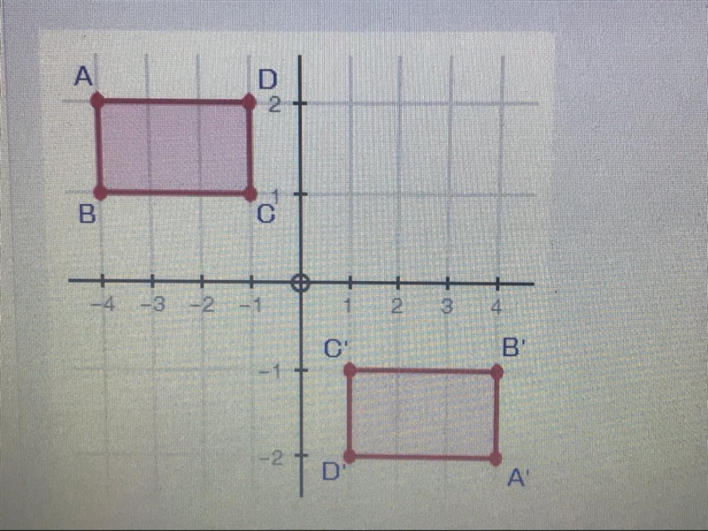 What set of transformations could be applied to rectangle ABCD to create A'B'C'D'?-example-1