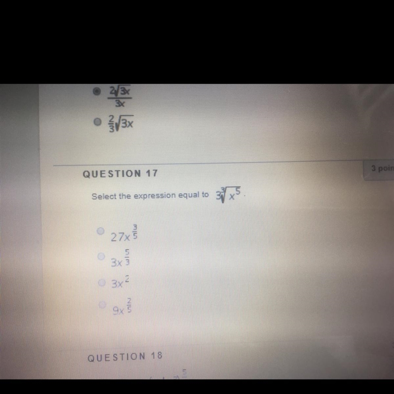 PLEASE HELP!!! BE QUICK Select the expression equal to (picture)-example-1