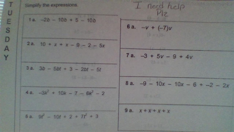 Simplify the expresions i need help asap i have to turn this in-example-1