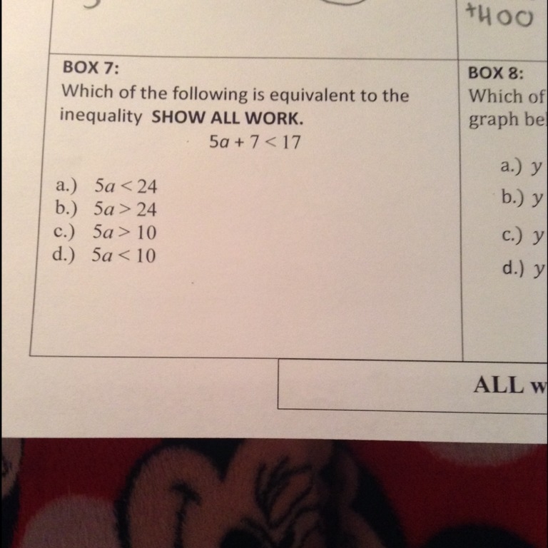 Which of the following is equivalent to the inequality?-example-1