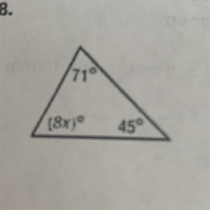 Write and solve an equation to find the value of X can someone please explain too-example-1