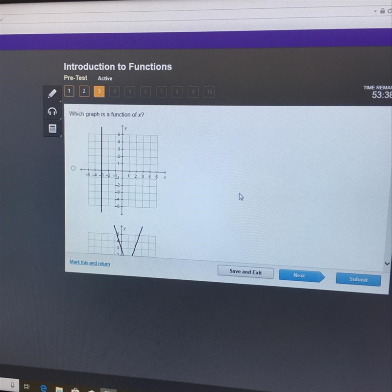 Which graph is a function of X?-example-1