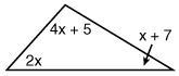 What type of triangle is shown below? acute triangle right triangle obtuse triangle-example-1