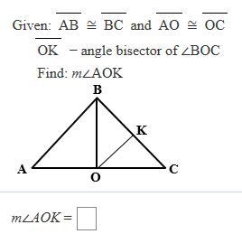 Please list the degree for angle AOK.-example-1