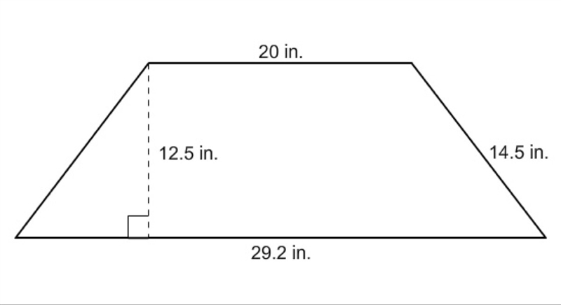 Find the area of the trapezoid.-example-1