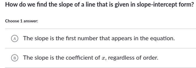 How do we find the slope of a line that is given in slope-intercept form?-example-1