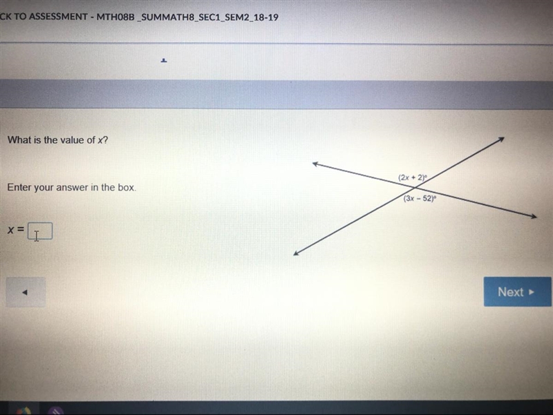 What is the value of x? enter your answer in the box x=-example-1