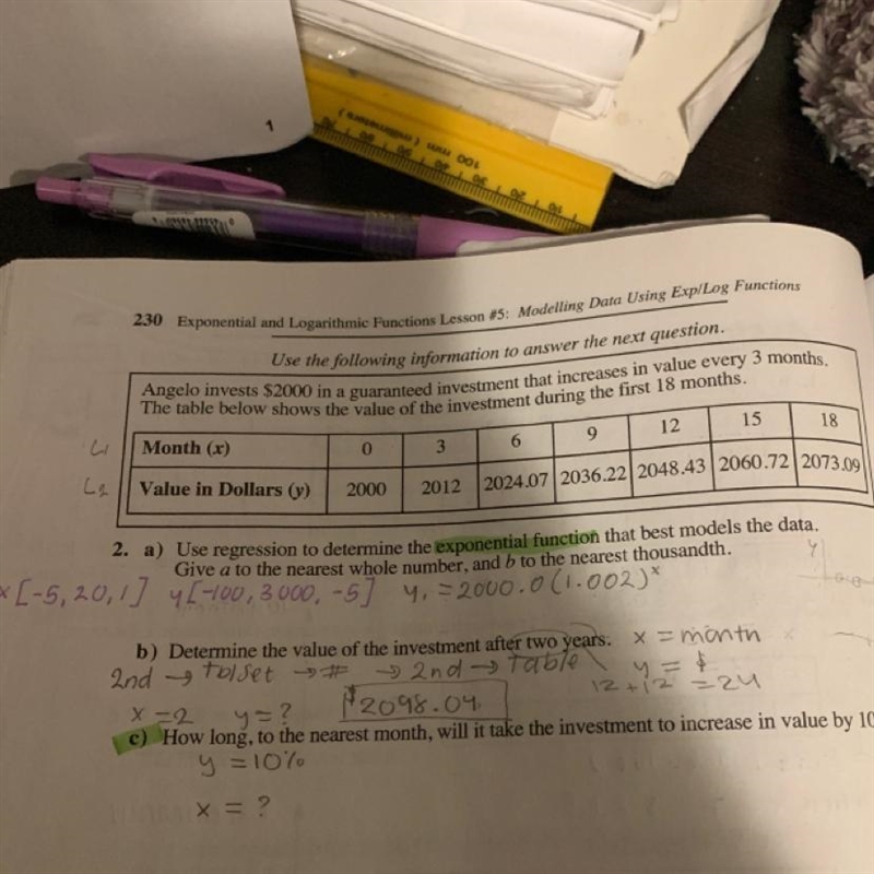 2.c is anyone good with exponential and logarithmic?-example-1