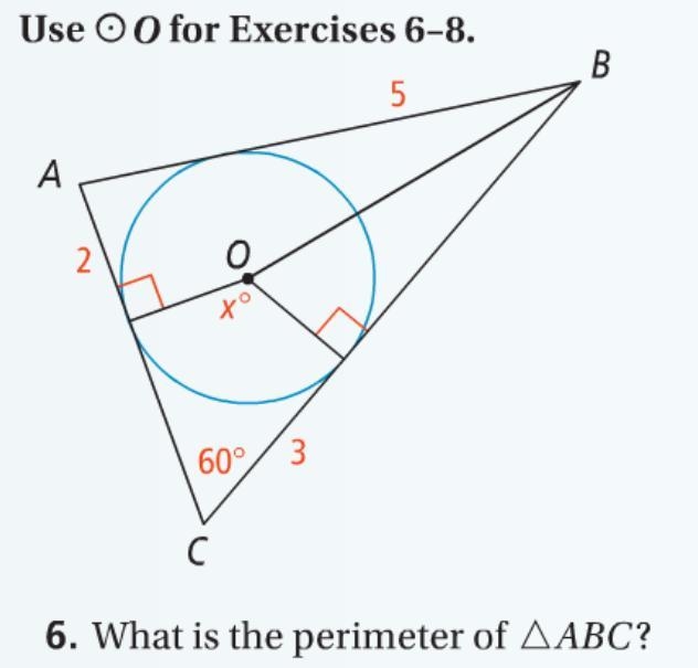 What is the perimeter of ΔABC?-example-1