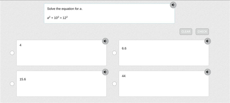 Solve the equation for a. a2 + 102 =12^2-example-1