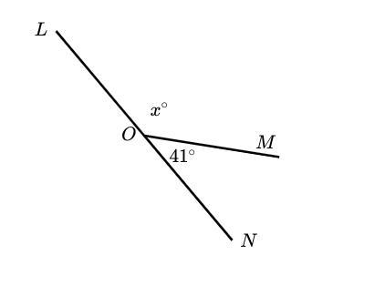 What is the measure of ∠x?-example-1