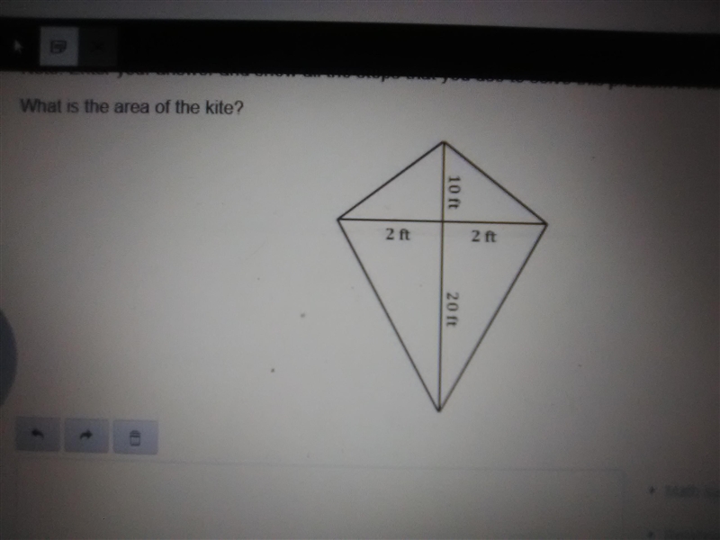 What is the area of the kite-example-1