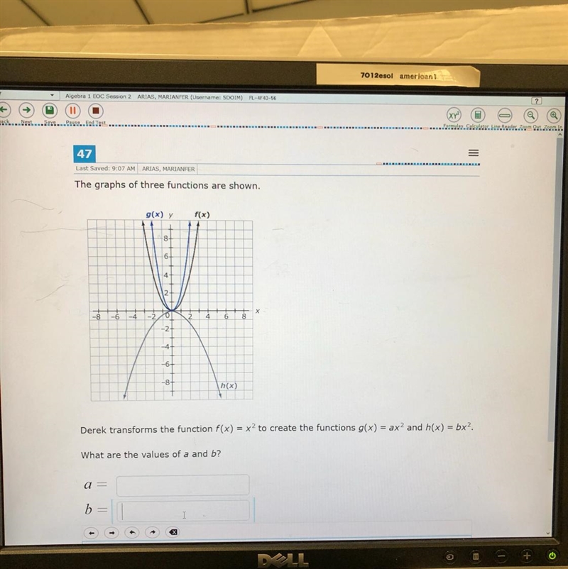 The graphs of three functions are shown. I need help please!-example-1