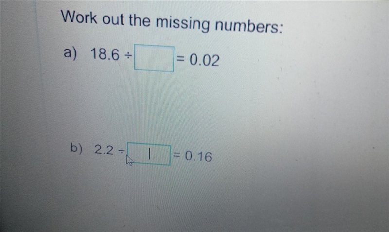 Can you work out the missing numbers?-example-1