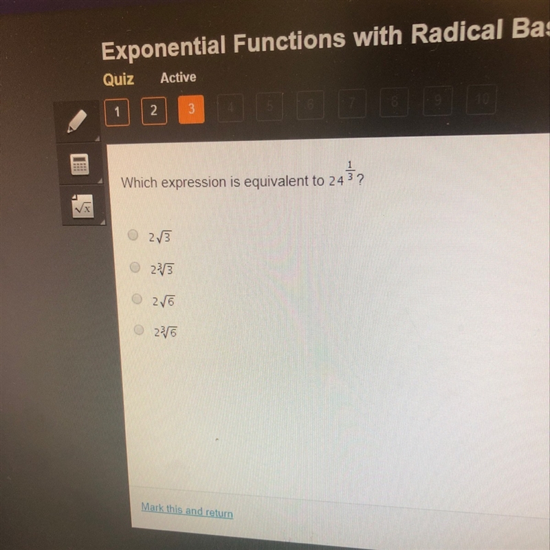 Which expression is equivalent to 24 1/3-example-1