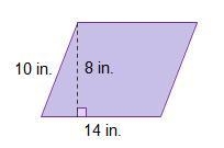 What is the area of the parallelogram?-example-1