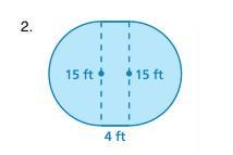 Find the area of the figure to the nearest thousandth. Use 3.14 for π.-example-1