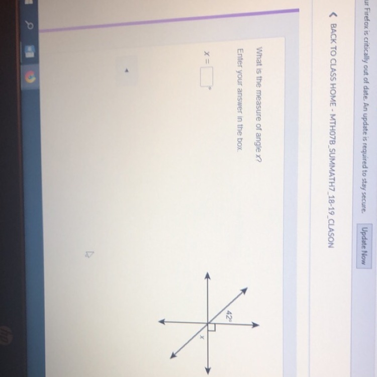 What is the measure of angle x? PLEASE ANSWER-example-1