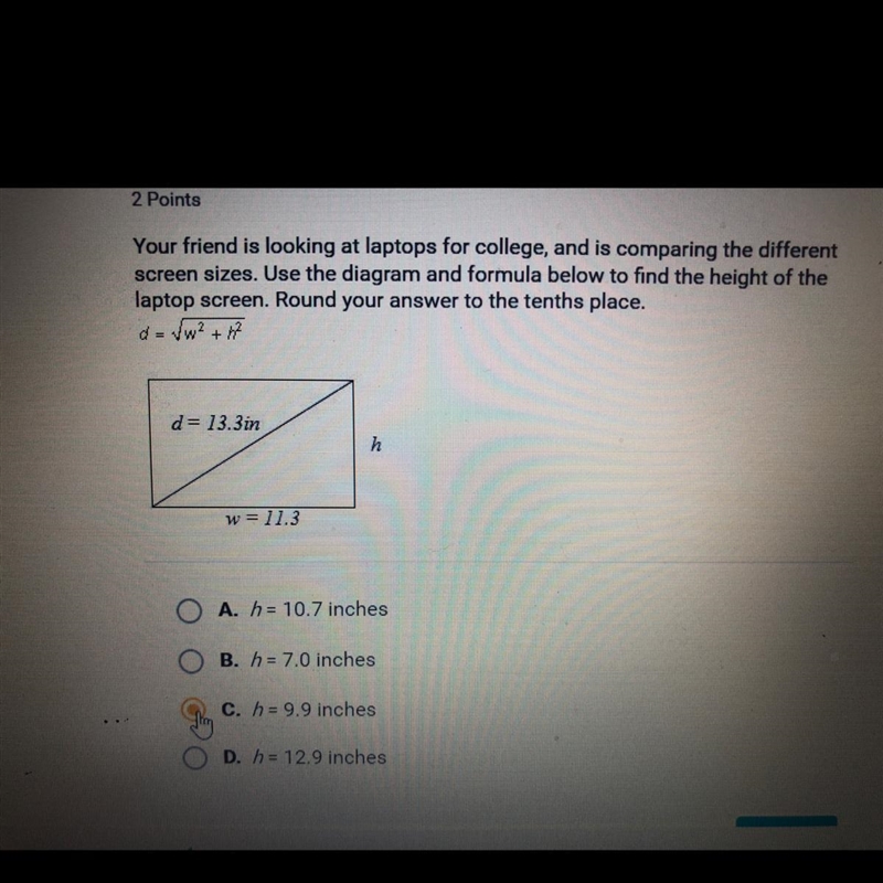 Round your answer to the tenths place!!-example-1